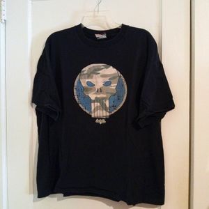 Marvel Punisher camo skull short sleeve t-shirt size men's x-large